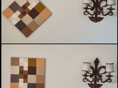 Varios cuadros acrílicos pintados a mano - disponibles por donación