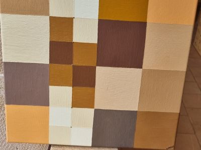 Varios cuadros acrílicos pintados a mano - disponibles por donación