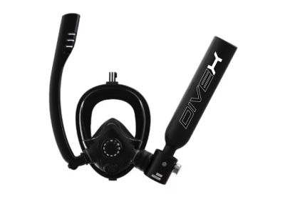 Mini equipo de buceo DIVEX Mascara facial completa con botella de aire comprimido y bomba de alta presion