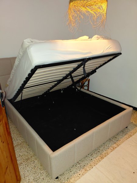 Doppelbett beige creme Bett Jysk Neuwertig ( März gekauft)