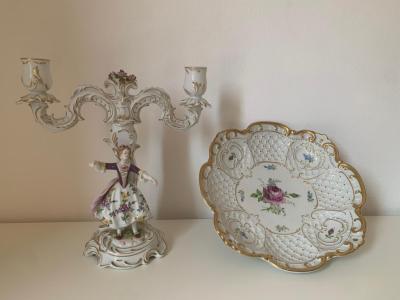 Drache Solingen table candelabrum and tray