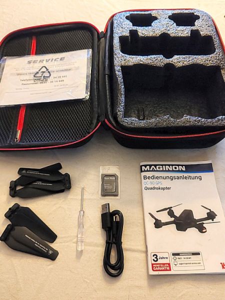 Dron QC-90 GPS Cuadricóptero para principiantes, Maginon