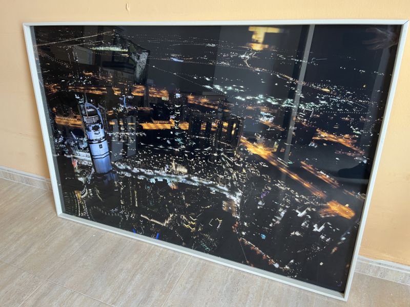 Dubai Mural incl. Frame 122x84cm