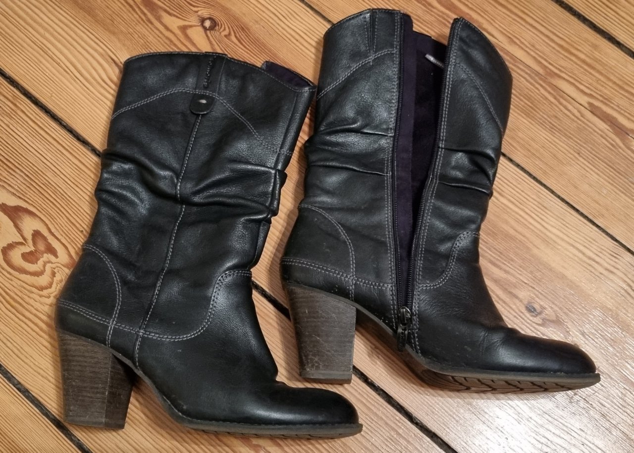 Dunkelbraune Boots 28 cm + 7,5 cm Tamaris Gr. 40