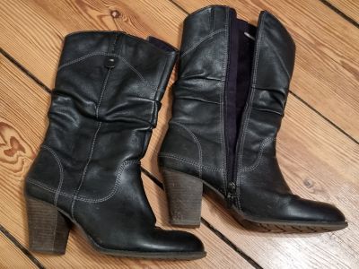 Dark brown boots 28 cm + 7.5 cm Tamaris size 40