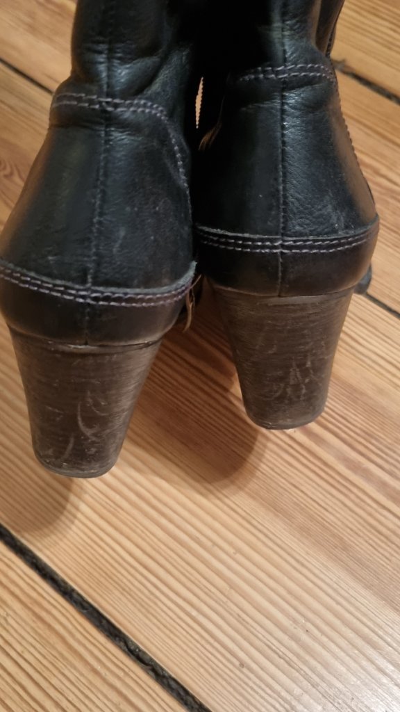 Dark brown boots 28 cm + 7.5 cm Tamaris size 40