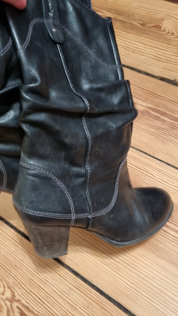 Dark brown boots 28 cm + 7.5 cm Tamaris size 40