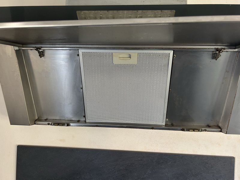 Dunstabzugshaube Kopffrei / Edelstahl / Glas 90 cm