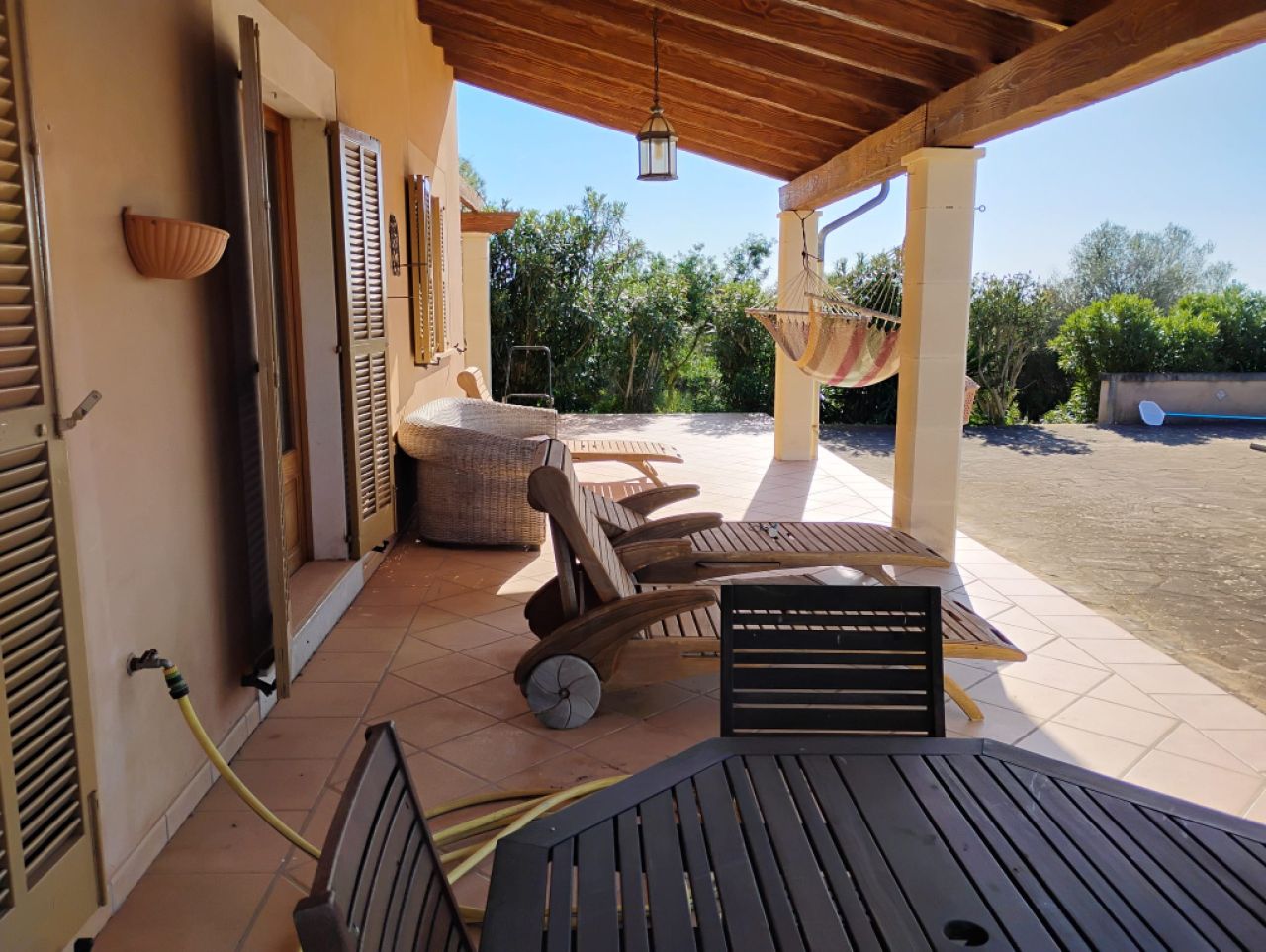 Ebenerdige Finca mit Garage, Pool und traumhaftem Ausblick - Campos - Santanyi