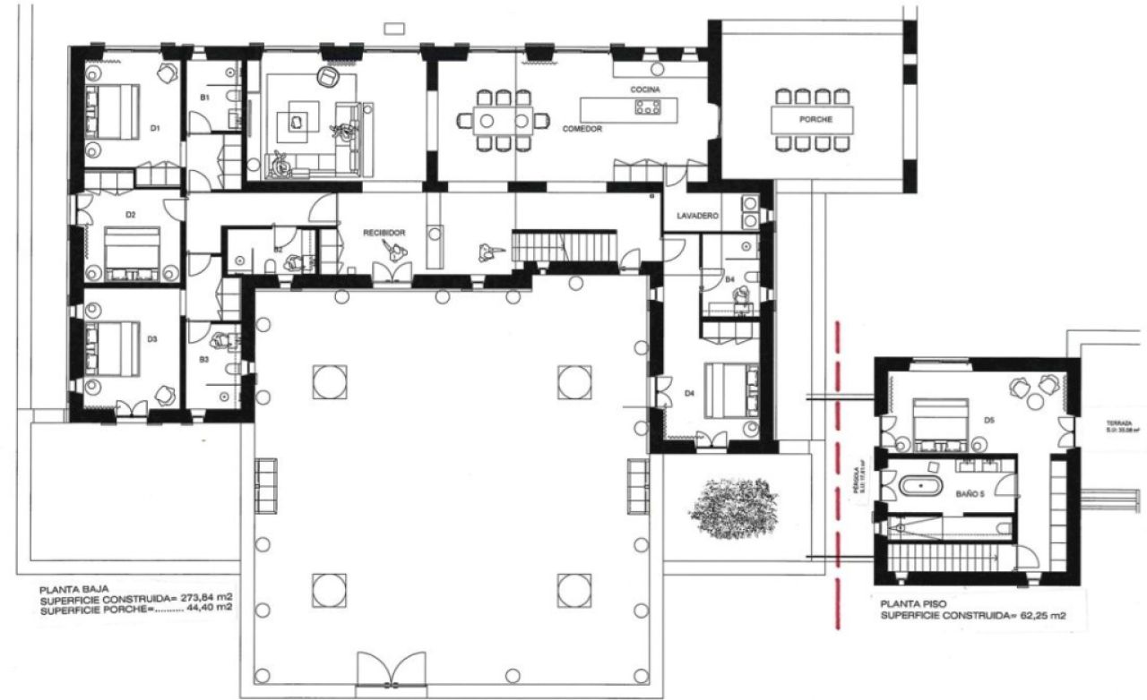 Ebenerdige und unmöblierte Luxusfinca mit allen Extras bei Santanyi- Es LLombards ---  F 150