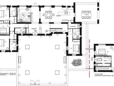 Ebenerdige und unmöblierte Luxusfinca mit allen Extras bei Santanyi- Es LLombards ---  F 150