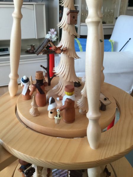 Echte erzgebirgische Weihnachtspyramide, 90 cm Hoch