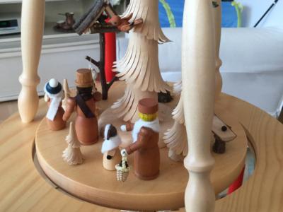 Echte erzgebirgische Weihnachtspyramide, 90 cm Hoch