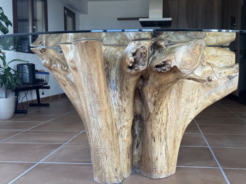 Solid wood table