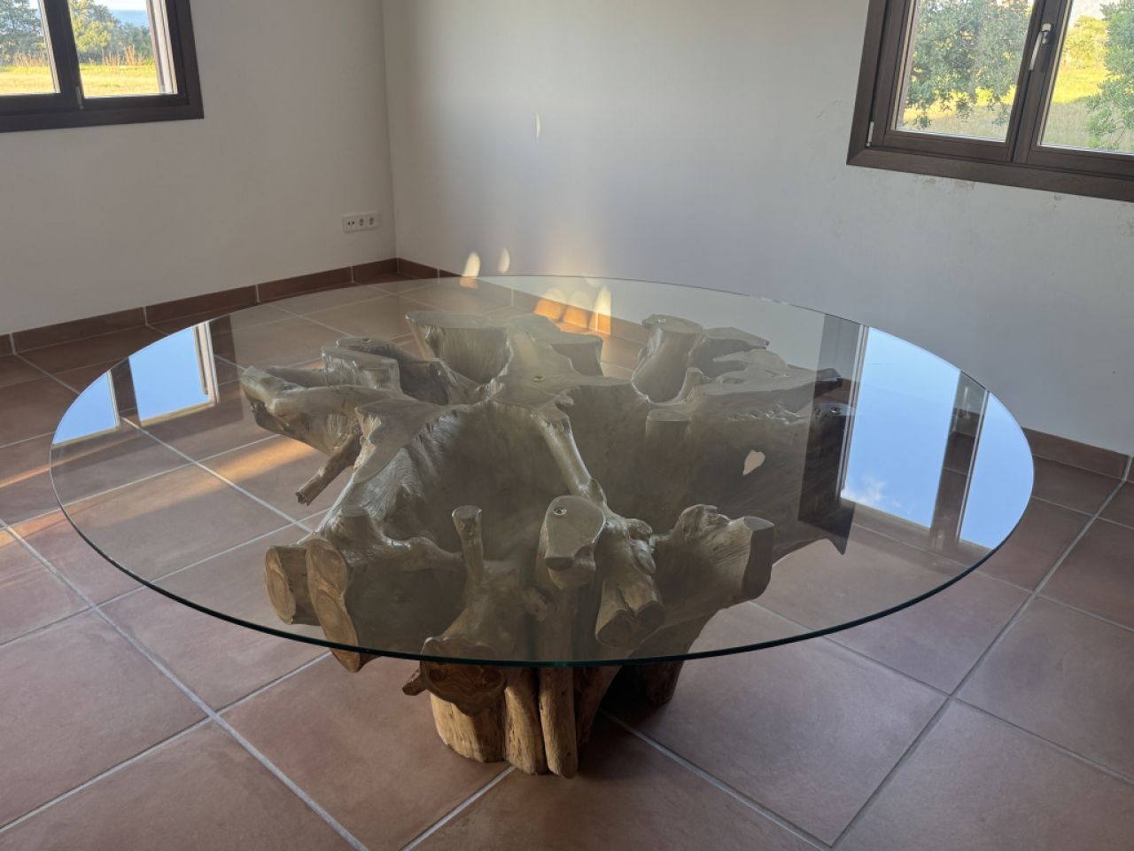 Solid wood table