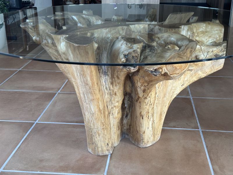 Solid wood table