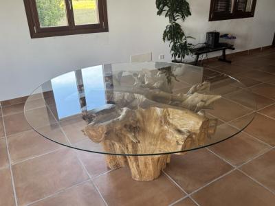 Solid wood table