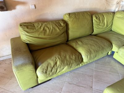 Corner sofa combination (3 pieces + footstool) to give away