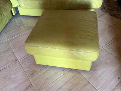 Corner sofa combination (3 pieces + footstool) to give away