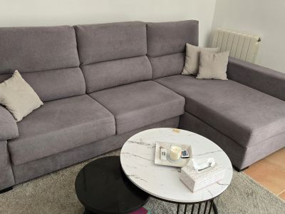 Corner Sofa with Sleeping Function & Ottoman Good Condition!