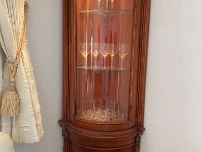 Corner Display Cabinet with Light