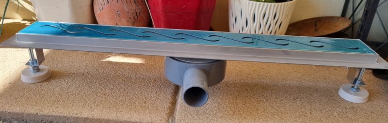 Canaleta de ducha de acero inoxidable 60cm, nueva