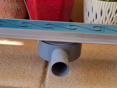 Canaleta de ducha de acero inoxidable 60cm, nueva