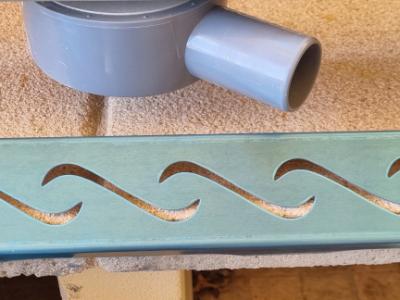 Canaleta de ducha de acero inoxidable 60cm, nueva