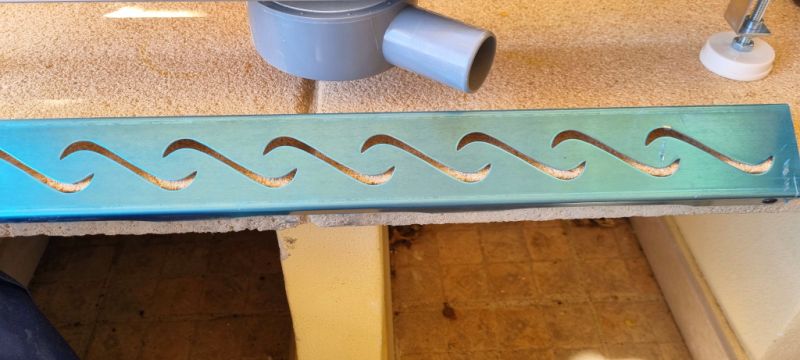 Canaleta de ducha de acero inoxidable 60cm, nueva