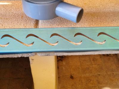 Canaleta de ducha de acero inoxidable 60cm, nueva