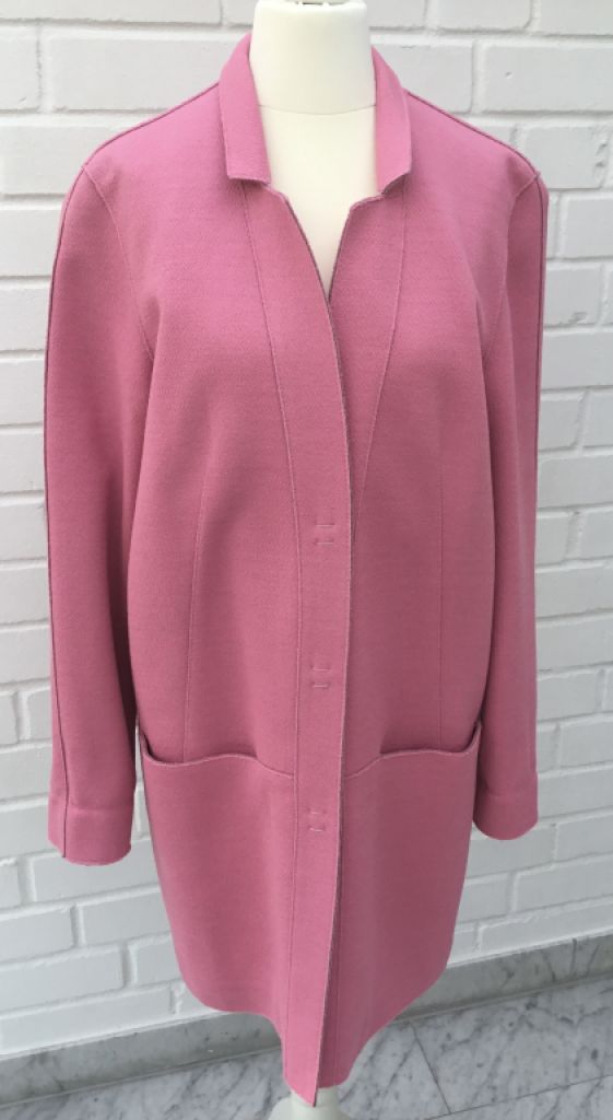 Elegant coat by LAUREL, size 36, pink/gray NEW!