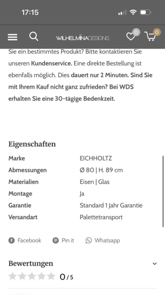 Eichholtz Vittoria Chandelier Kronleuchter L