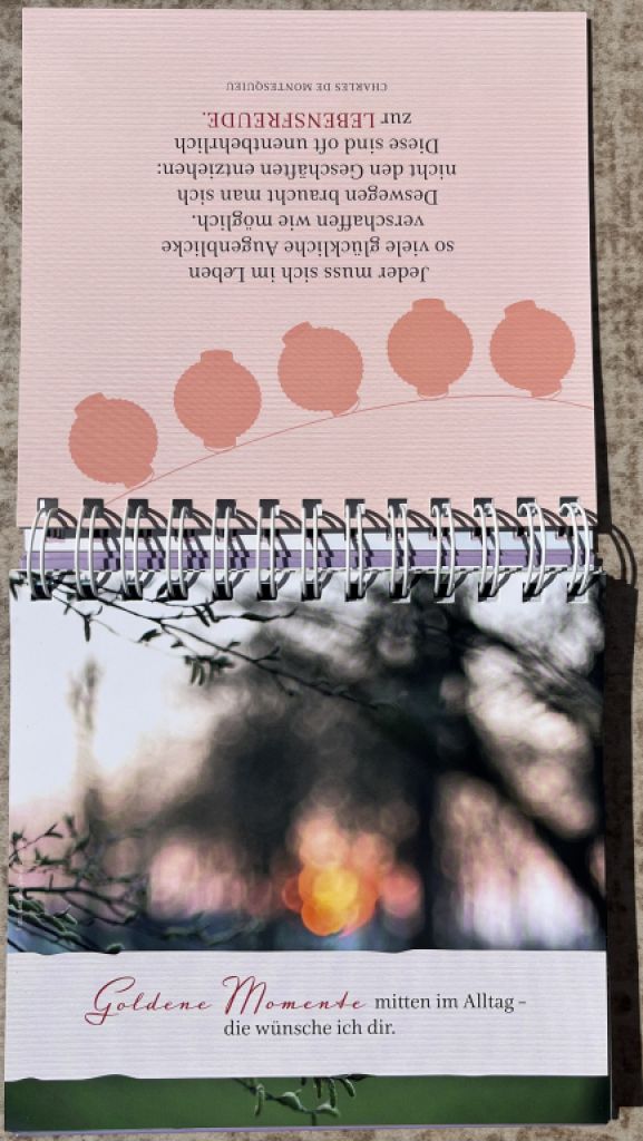 A spiral display that brings good wishes every day