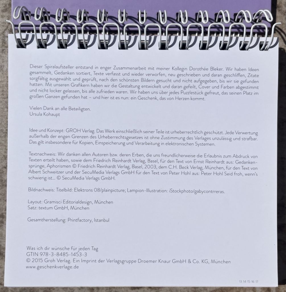 A spiral display that brings good wishes every day