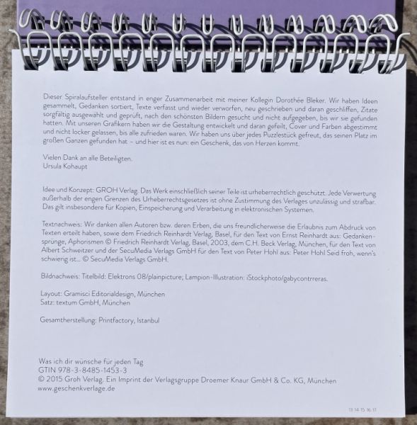 A spiral display that brings good wishes every day