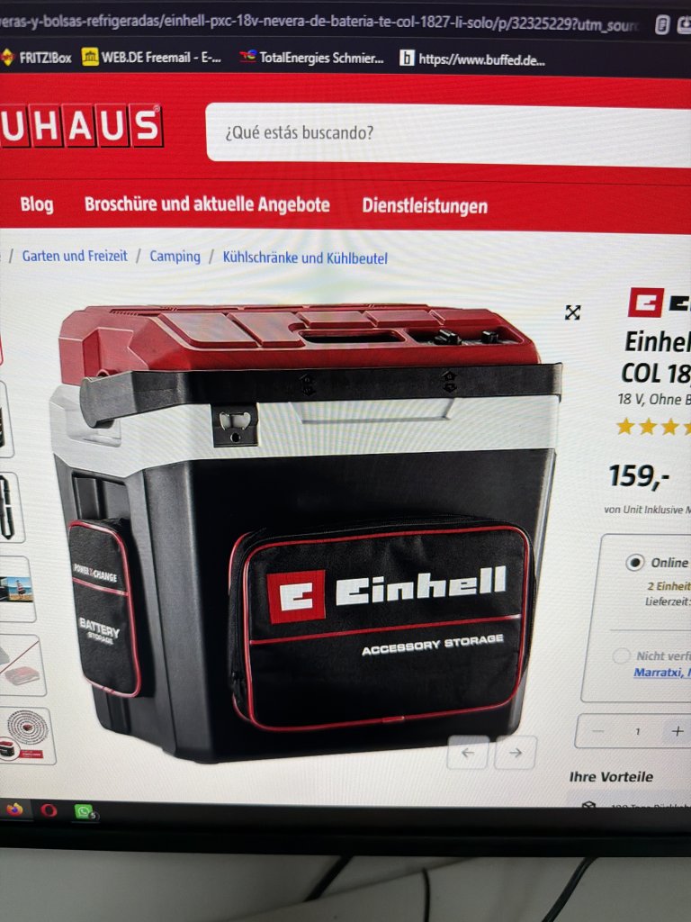 Einhell Kühlbox 18v/230