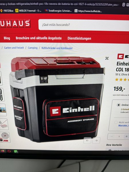 Einhell Kühlbox 18v/230
