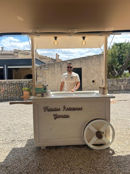 Artisanal Ice Cream Cart for Events and Celebrations