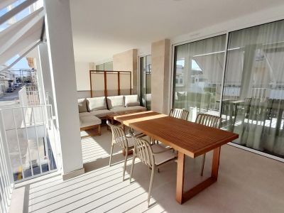 Elegantes Apartment mit grosser Terrasse und Teilmeerblick in Colonia St Jordi -- AP 153