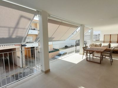 Elegantes Apartment mit grosser Terrasse und Teilmeerblick in Colonia St Jordi -- AP 153