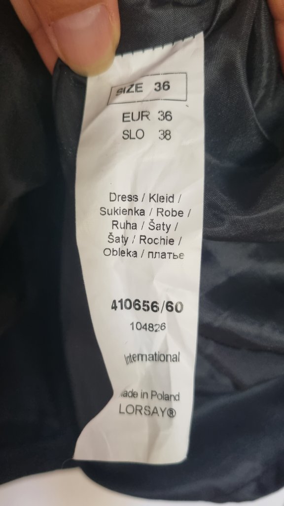 Elegantes kurzes Kleid schwarz, Orsay Gr. 36