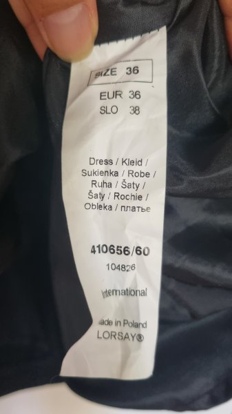 Elegantes kurzes Kleid schwarz, Orsay Gr. 36