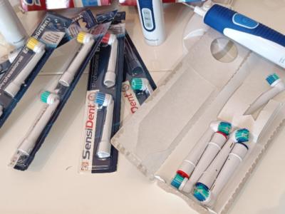 Elektrische Zahnbürste Sensident 3 Stück incl. 15 Ersatzbürsten