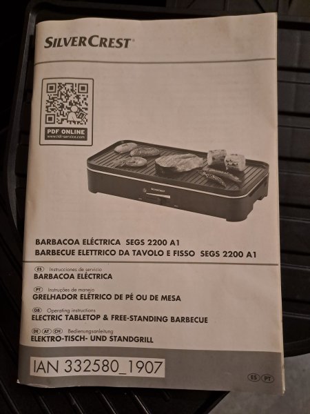 Elektro Tisch-und Standgrill SilverCrest NEU!
