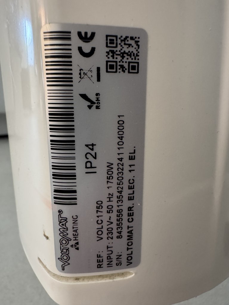 Radiador eléctrico 1750W