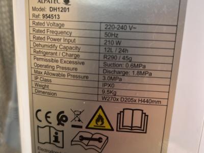 Dehumidifier lightly used