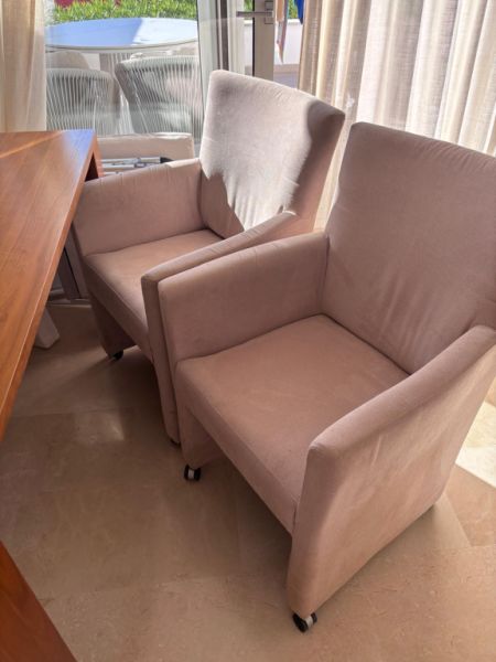 Esstisch mit 4 Sesseln (mit Rollen) — Camp de Mar, Mallorca — Nur Abholung