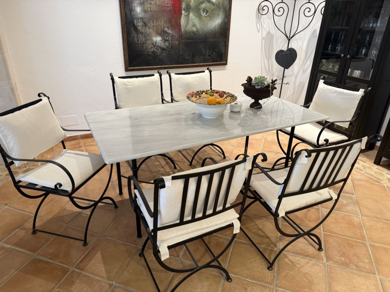 Dining table with 6 chairs for sale