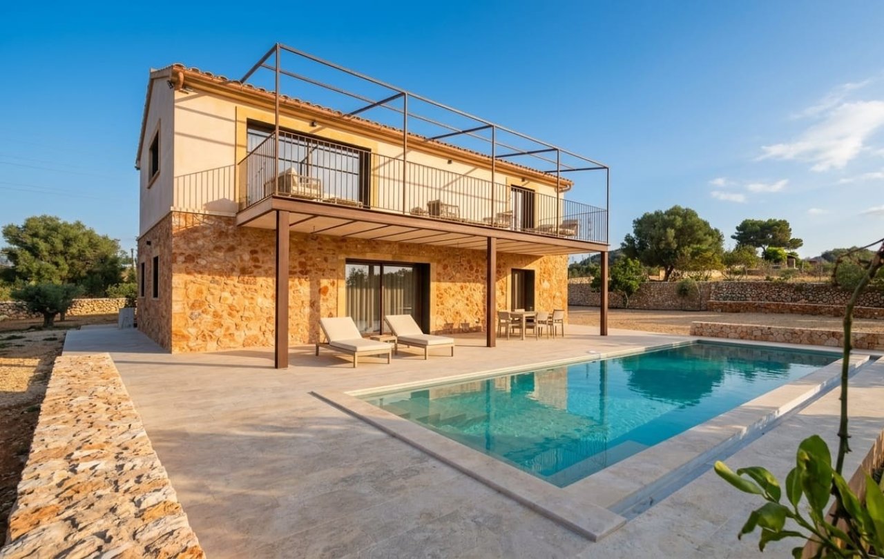 Exclusive brand-new finca for rent 4 km from Manacor near the Rafa Nadal Academy