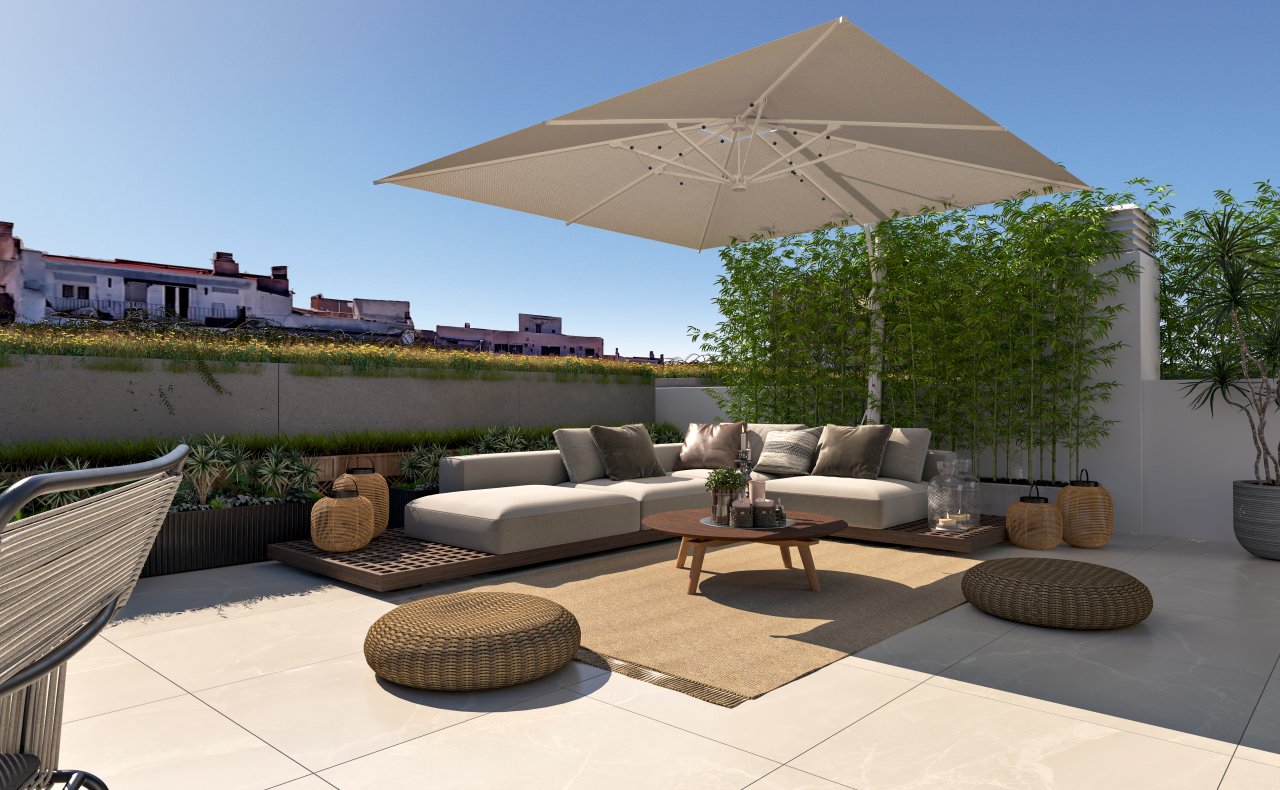 Exklusives Neubau-Penthouse mit privatem Dachsolarium im Herzen von Palma